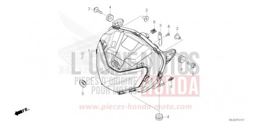 SCHEINWERFER (CB750AS/T/ACT) CB750AS de 2025